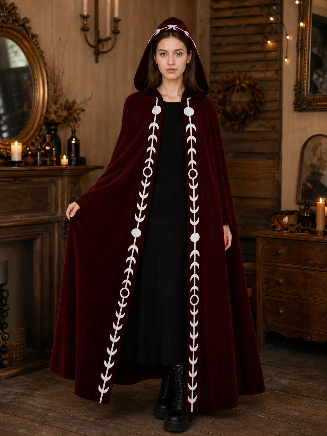 Medieval Hooded Cloak for Cosplay