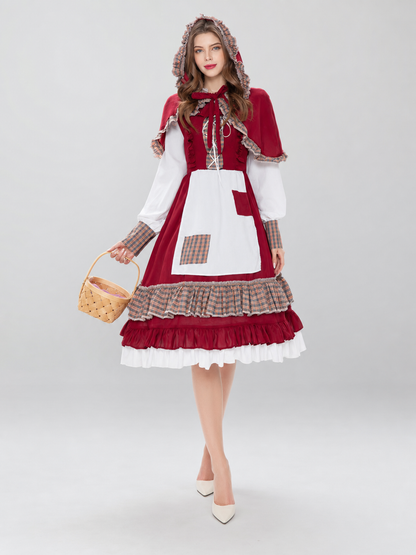 Little Red Riding Hood Hooded Cosplay Costume