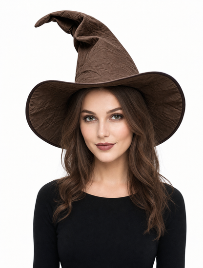 Carnival Witch Hat with Wide Brim