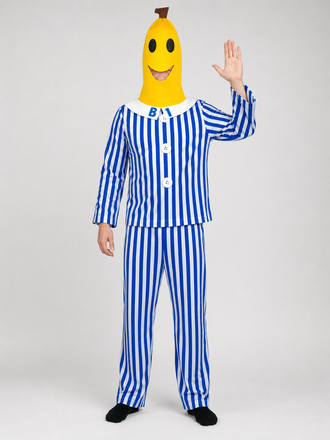 Striped Banana Costume for Halloween and Carnival