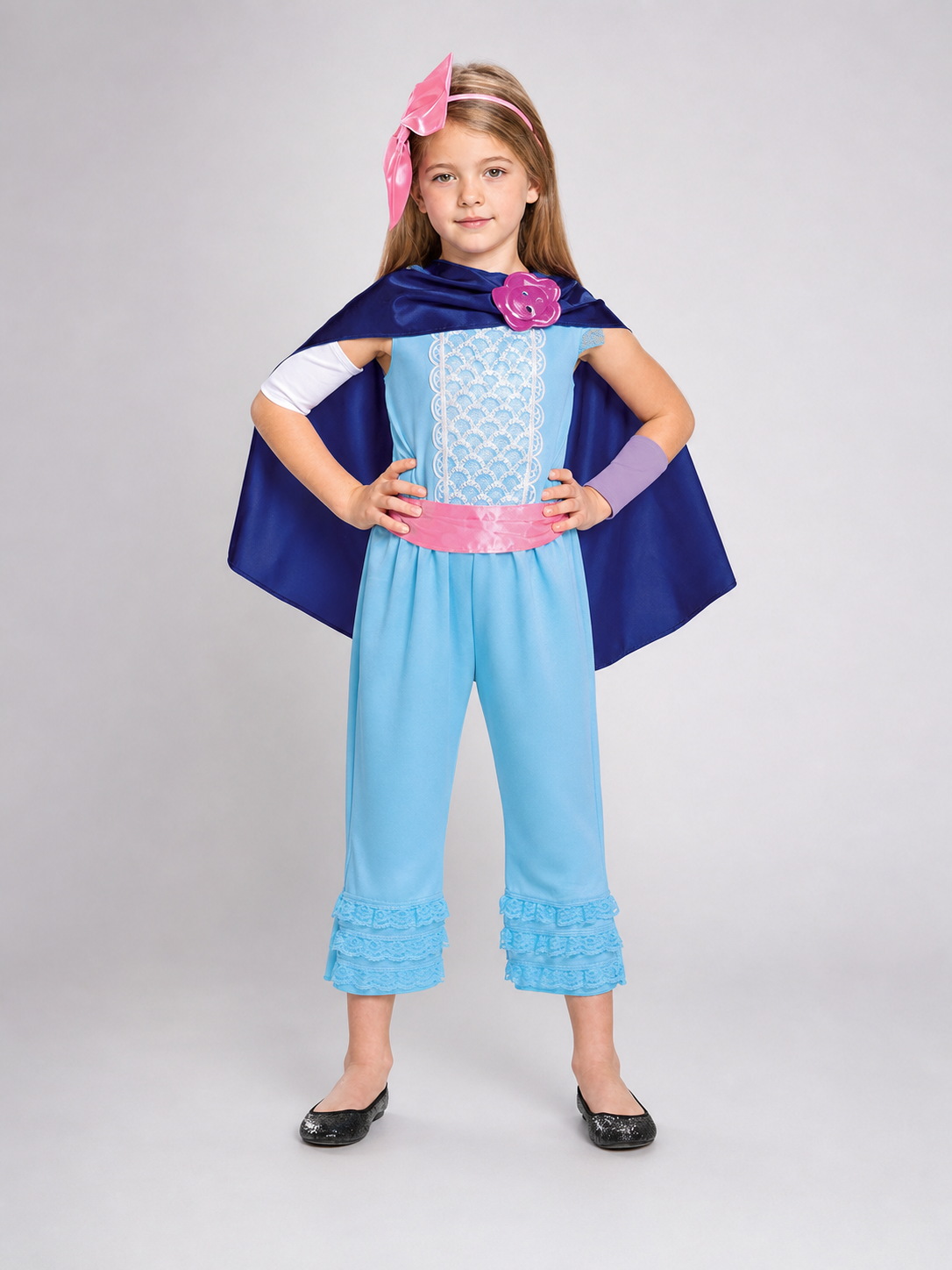 Bo Peep Costume: Jumpsuit and Cape