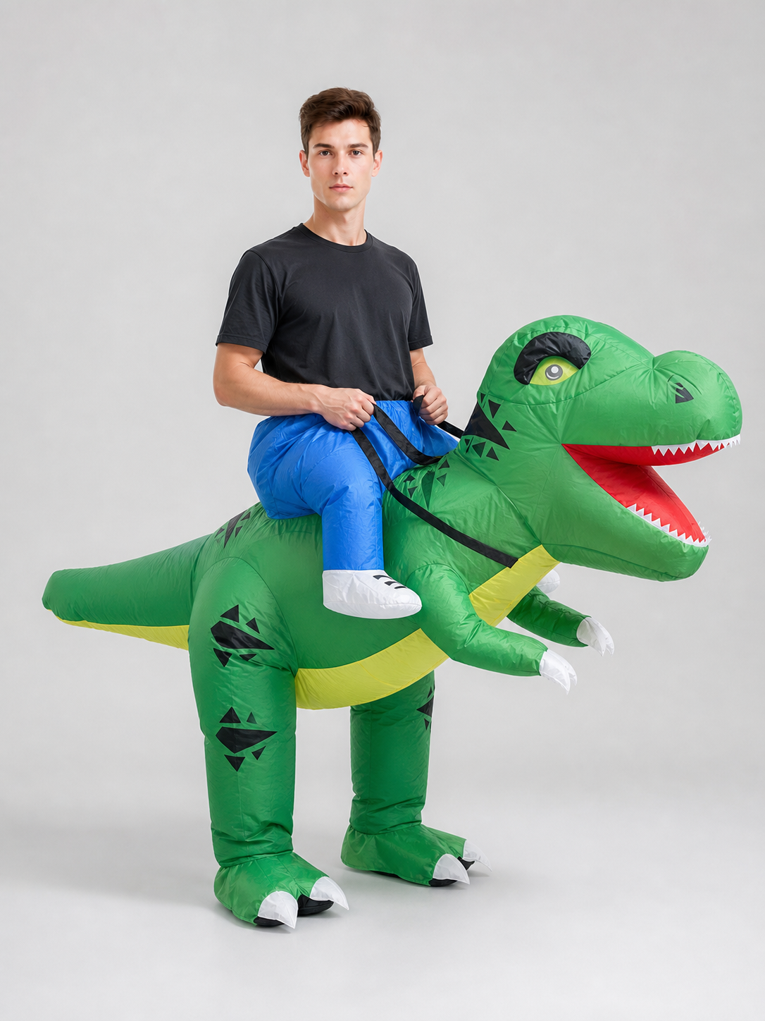 Green Inflatable Dinosaur Costume, One Size