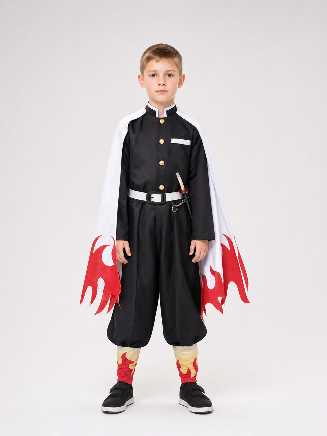 Anime-Style Costume with Cape and Accessories