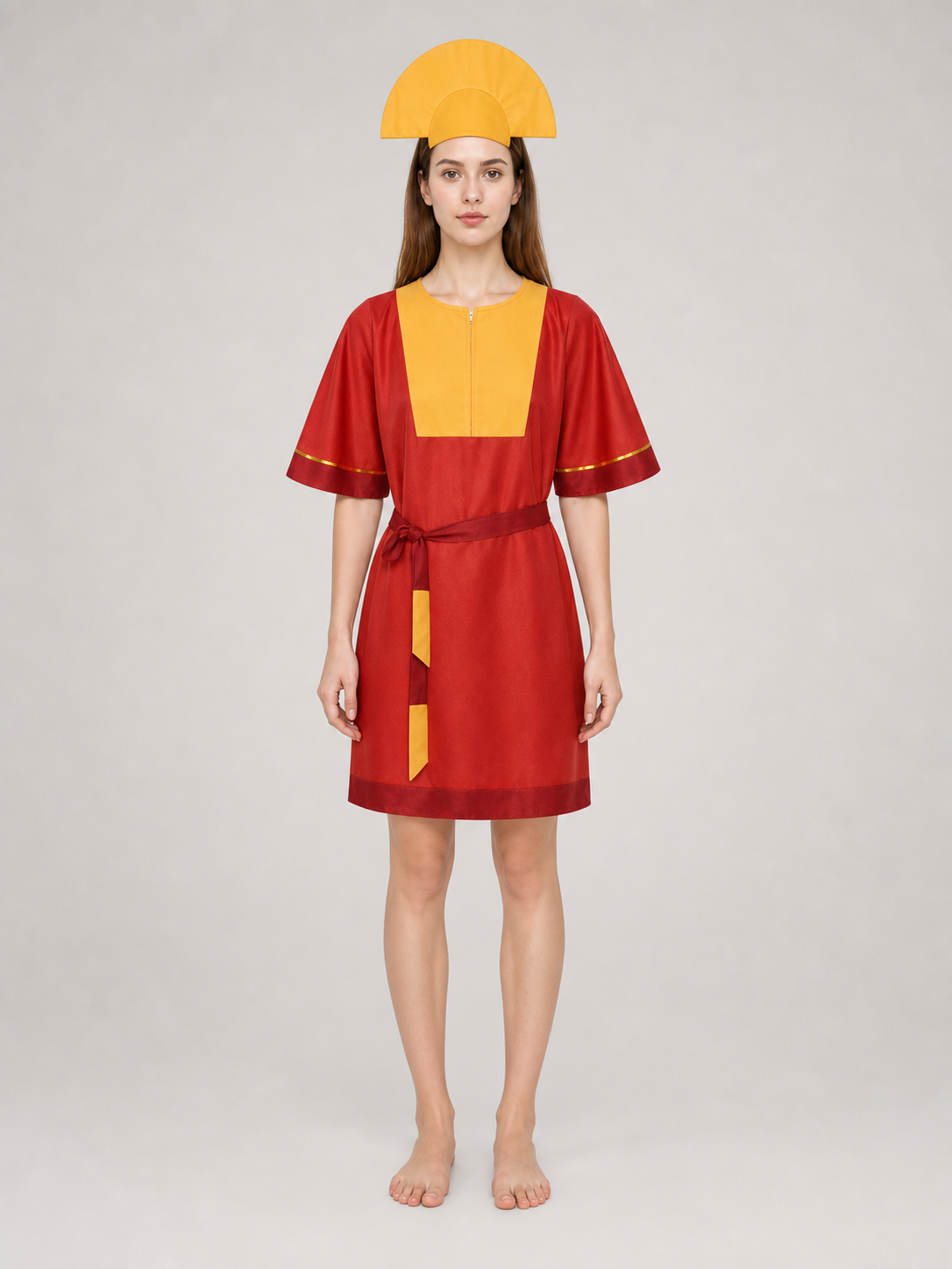 Red and Yellow Movie Character Cosplay Costume