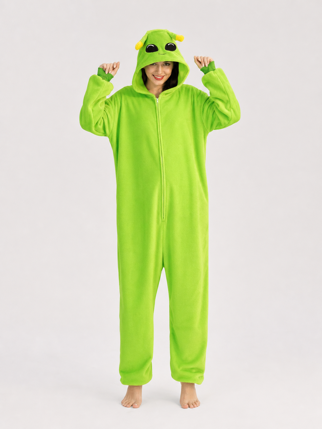 Alien Hooded Costume Jumpsuit