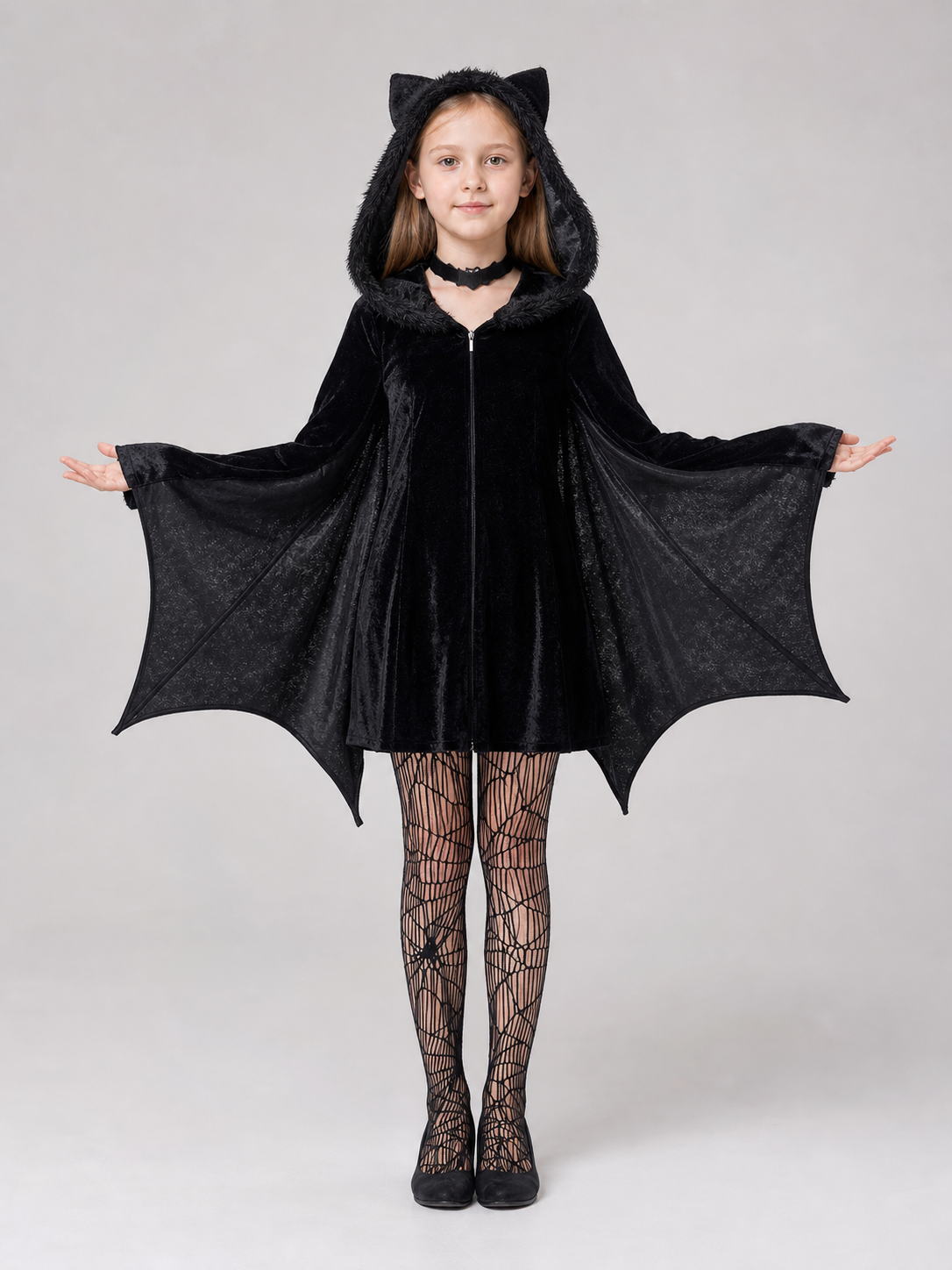 Gothic hooded bat costume