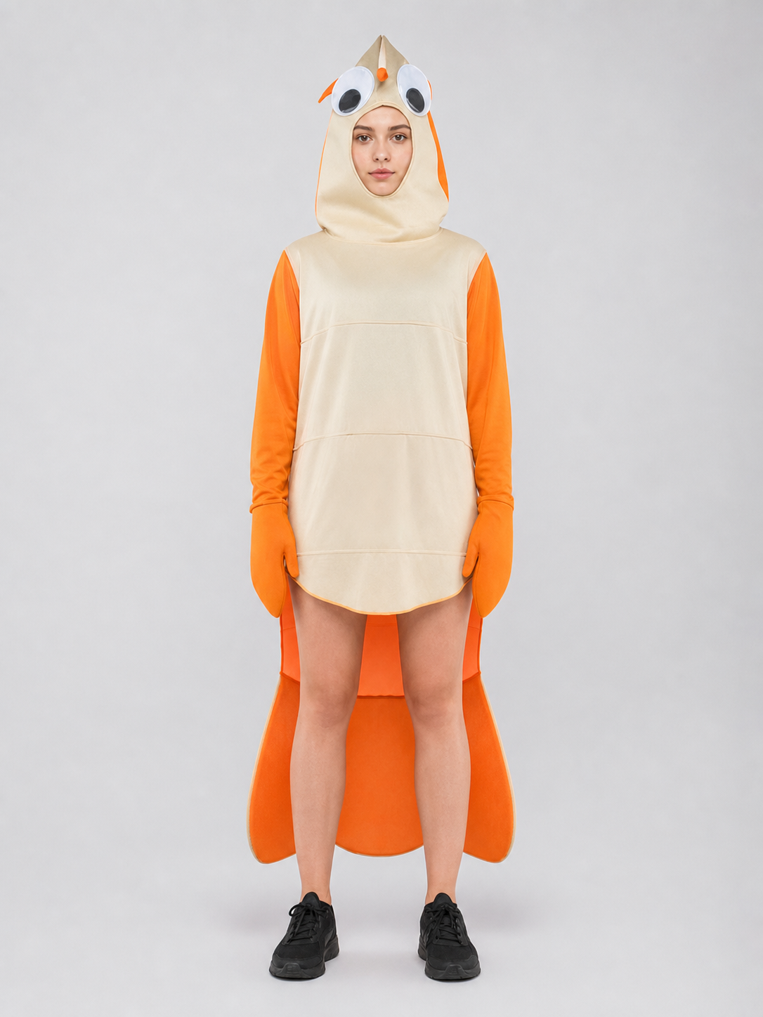 Shrimp One-Piece Costume with Hood