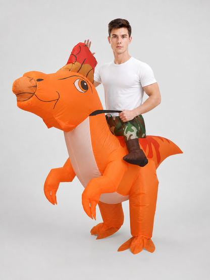 Inflatable Dinosaur Costume for Halloween and Parties