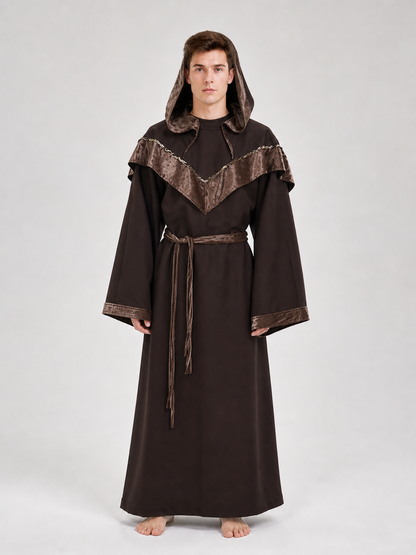 Hooded cosplay costume, medieval style