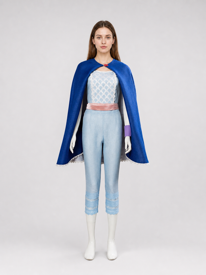 Cosplay Costume with Cape, Top, and Pants