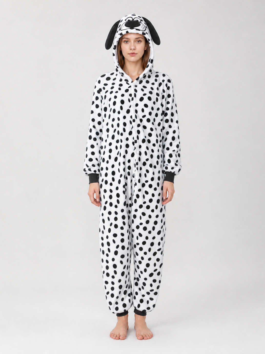 Dalmatian Kigurumi Hooded One-Piece Costume