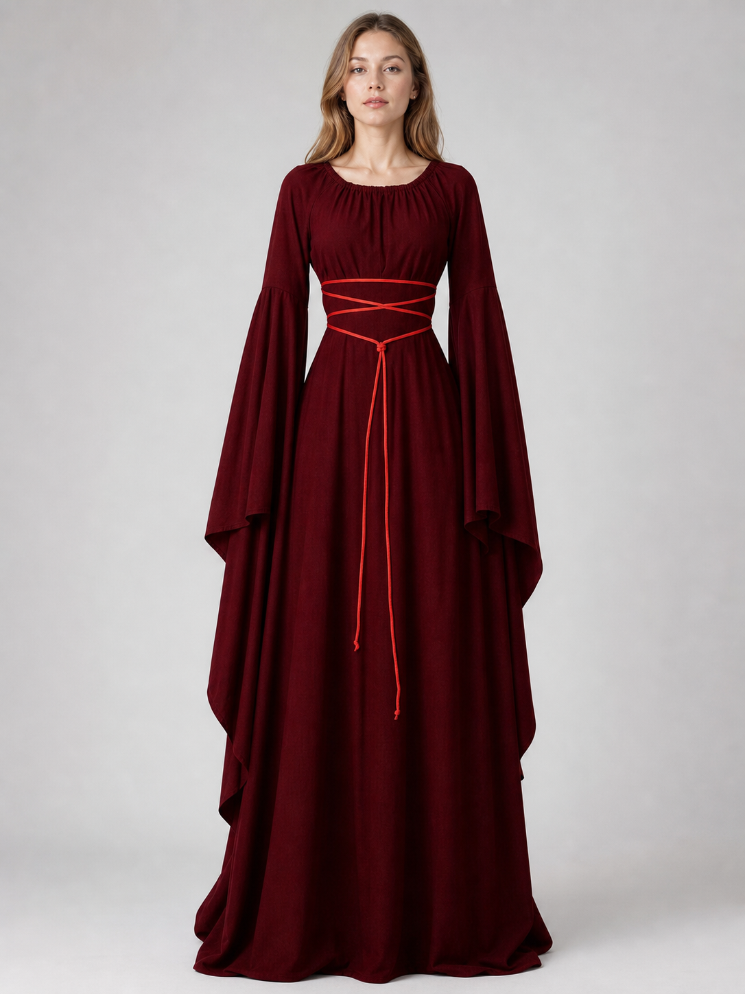 Medieval-Style Lace-Up Dress