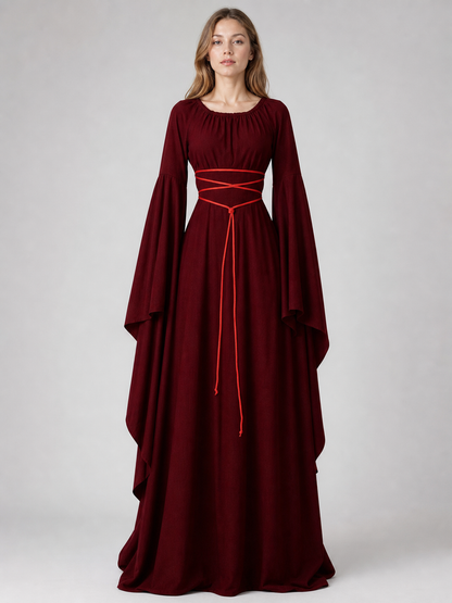 Medieval-Style Lace-Up Dress