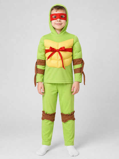 Kids' Ninja Turtles Costume with Mask and Pants