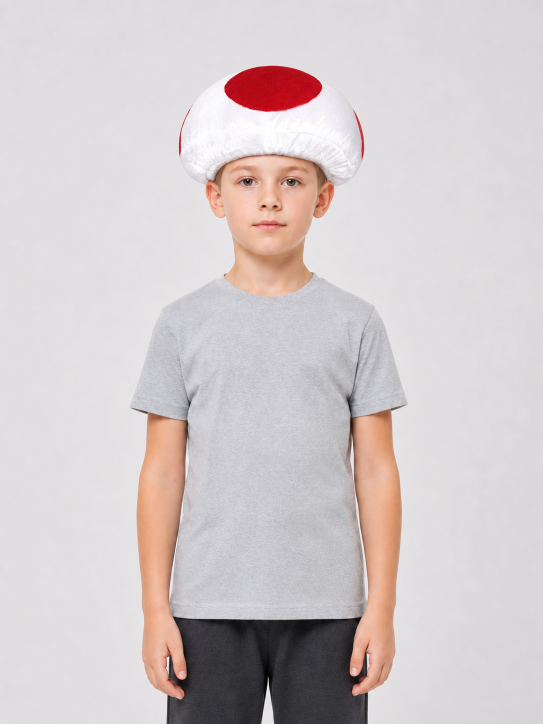 Carnival Mushroom Hat with Red Decorations
