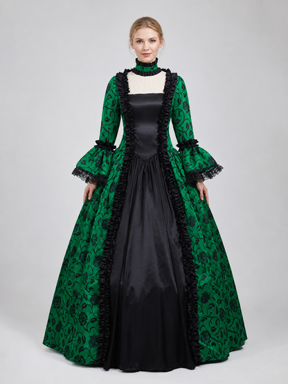Gothic Victorian-Style Dress for Celebrations