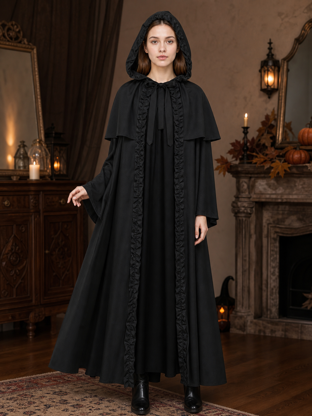 Cosplay Costume: Long Hooded Cloak