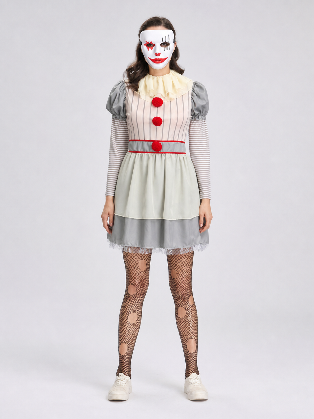 Clown Costume Dress for Halloween and Carnival