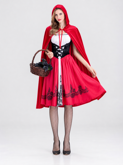 Little Red Riding Hood Costume with Cape and Dress