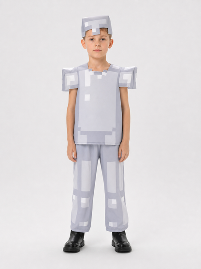 Minecraft Character Costume: Pixel Armor for Cosplay