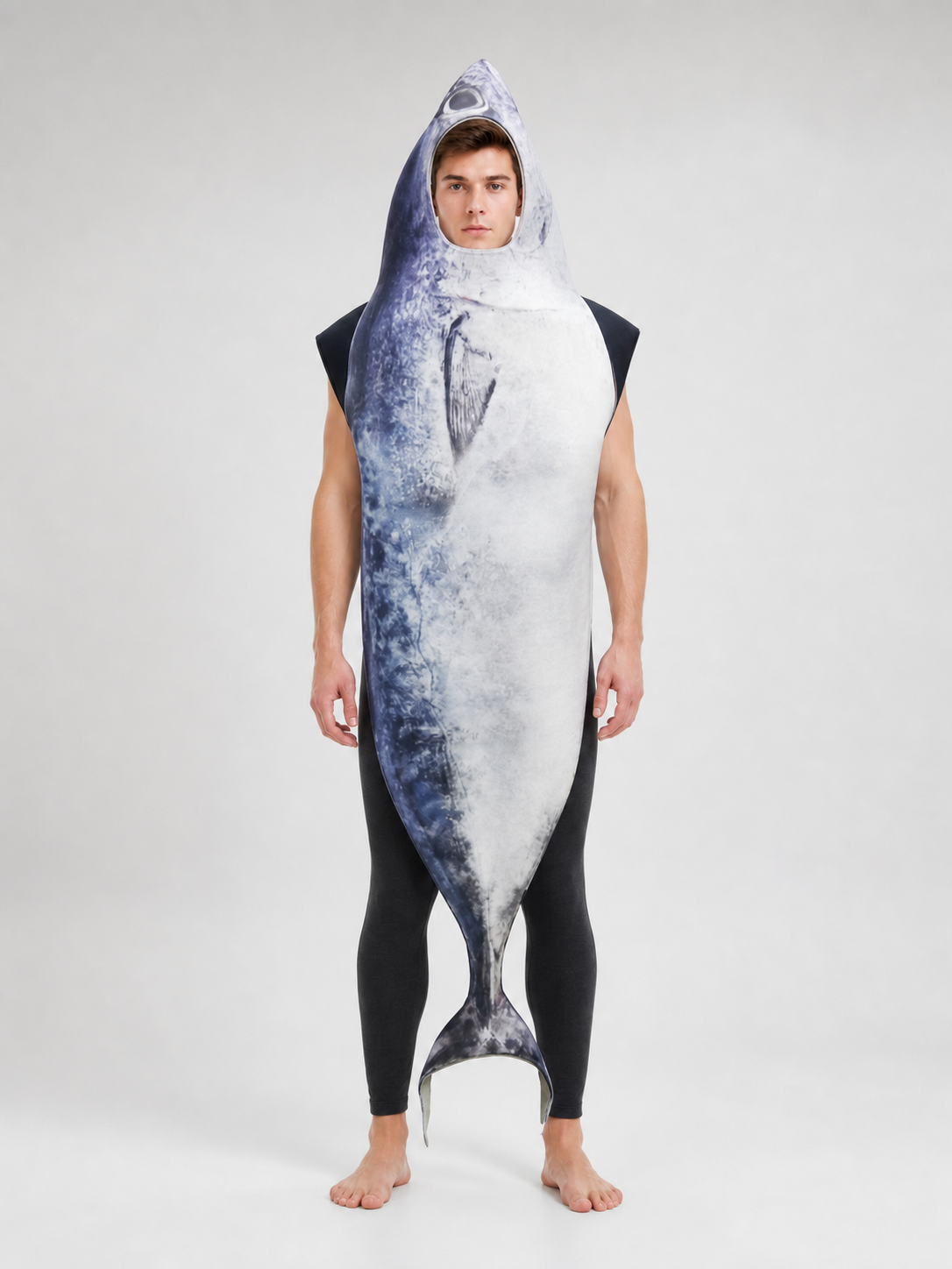 Fish Hooded Costume for a Party