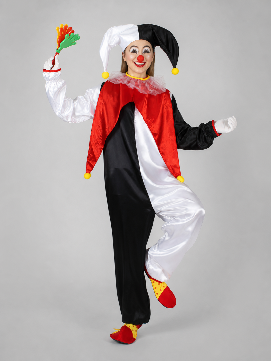 Clown Costume with Hat and Collar