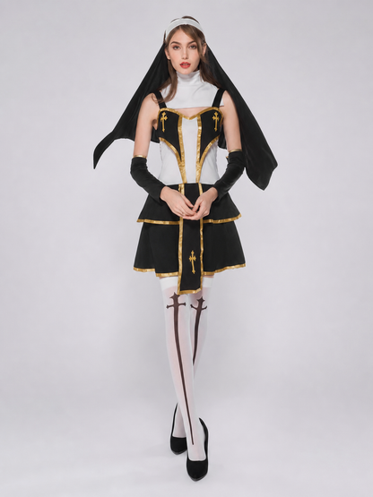 Monastic-style costume for cosplay and Halloween