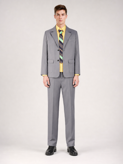 Joker 2 Cosplay Costume: Gray Jacket and Pants