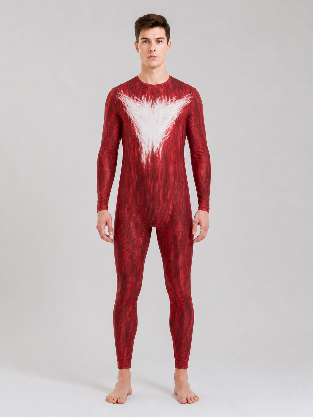 Sonic One-Piece Red Cosplay Costume, Mask