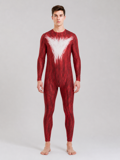 Sonic One-Piece Red Cosplay Costume, Mask