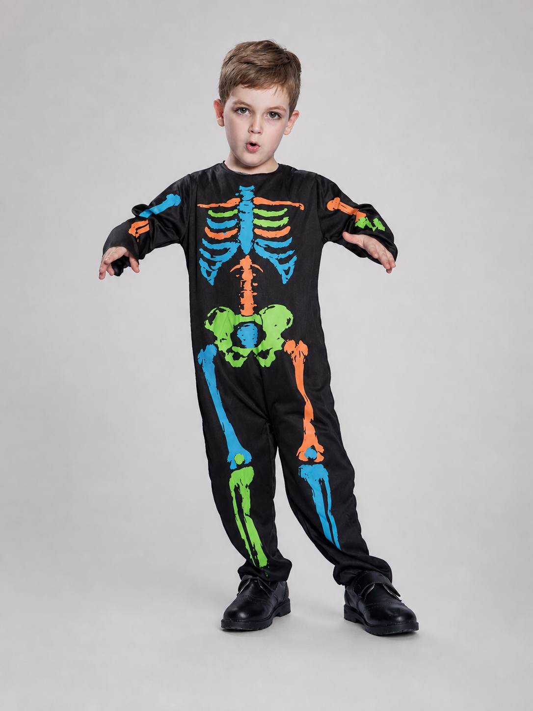 Halloween Skeleton Costume Jumpsuit