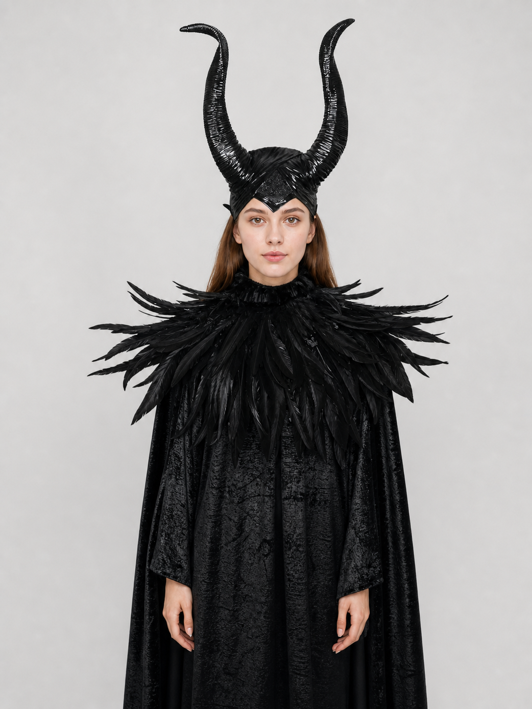 Roleplay Costume with Horned Headpiece