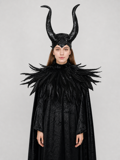 Roleplay Costume with Horned Headpiece