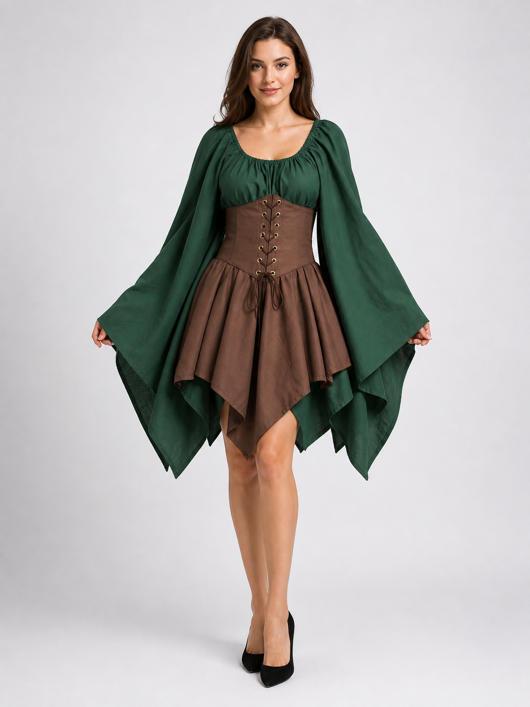 Medieval-Style Carnival Corset Dress