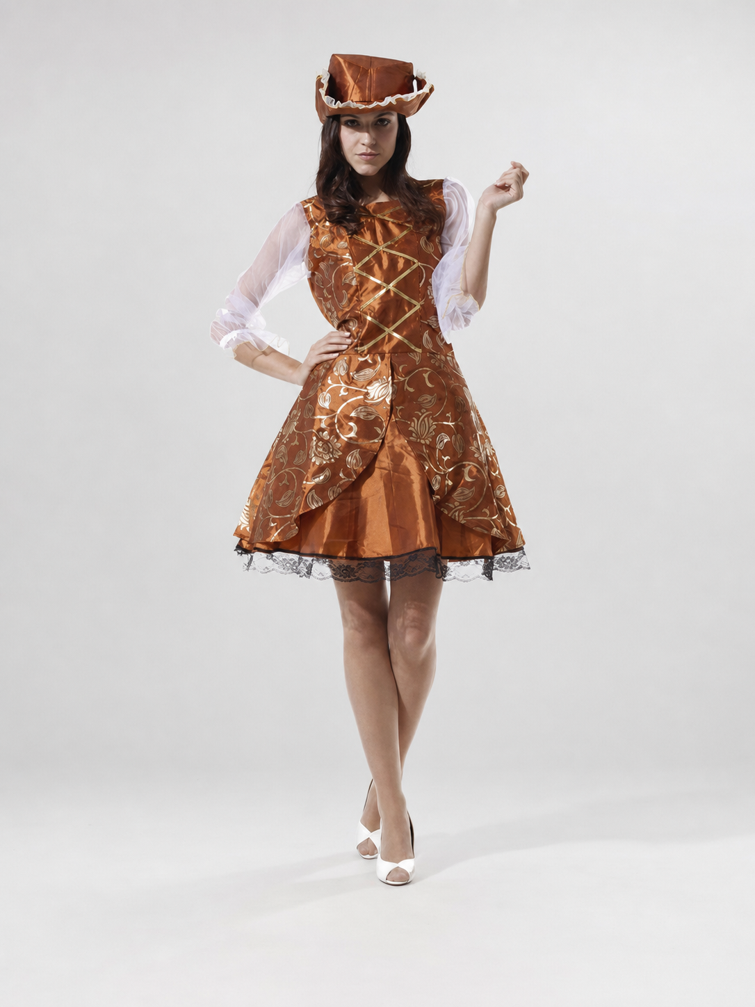 Pirate costume with hat for Halloween