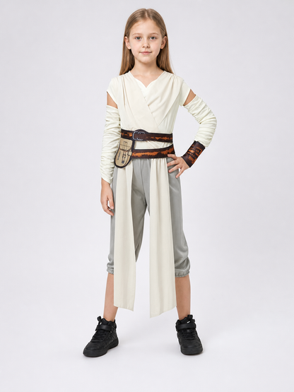Girls' Rey Kids Costume from Star Wars on-model view 3