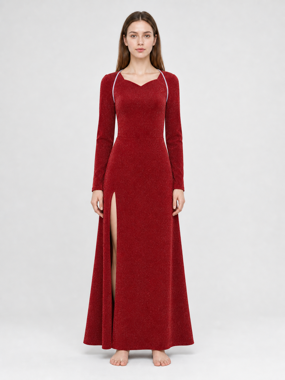 Shrek Cosplay Dress: Red Evening Maxi