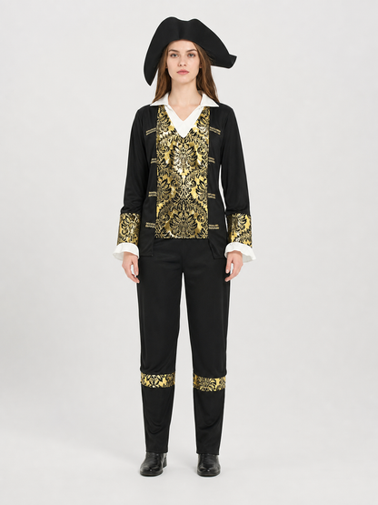 Pirate Carnival Costume with Hat and Pants