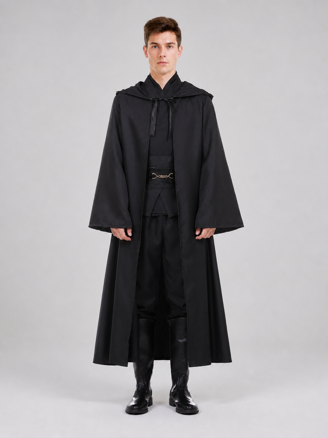 Costume set with a long robe and hood