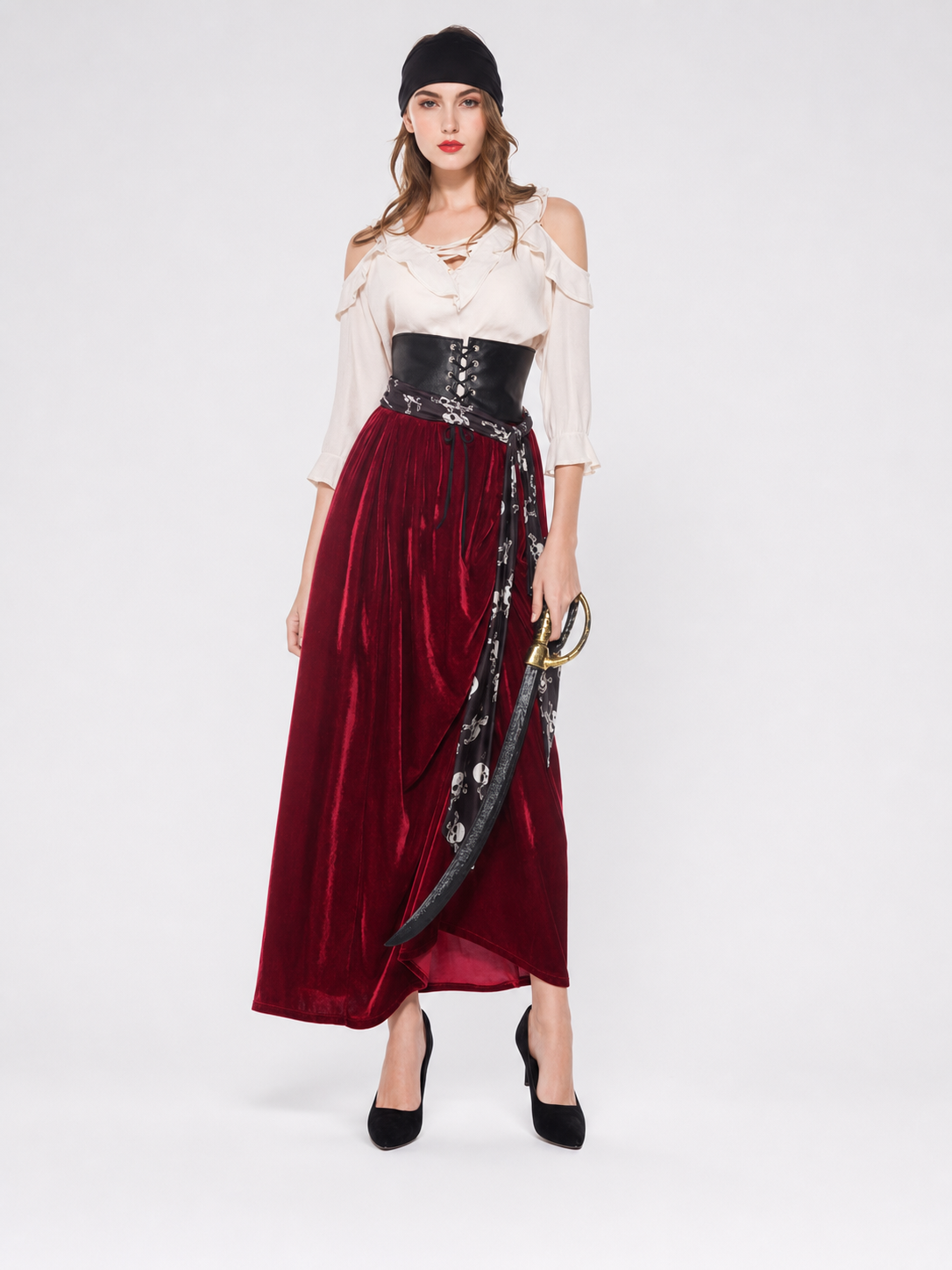 Pirate Costume for Cosplay, Halloween, and Stage Performances