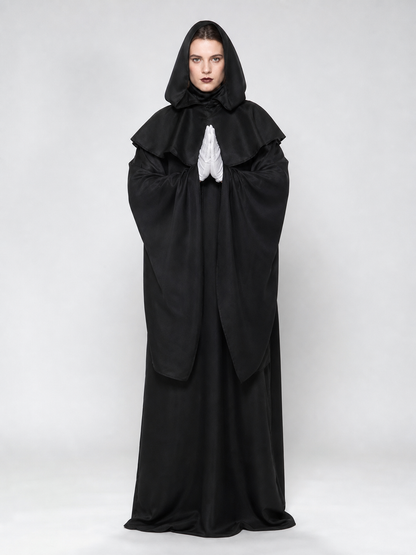 Gothic Hooded Cloak Costume