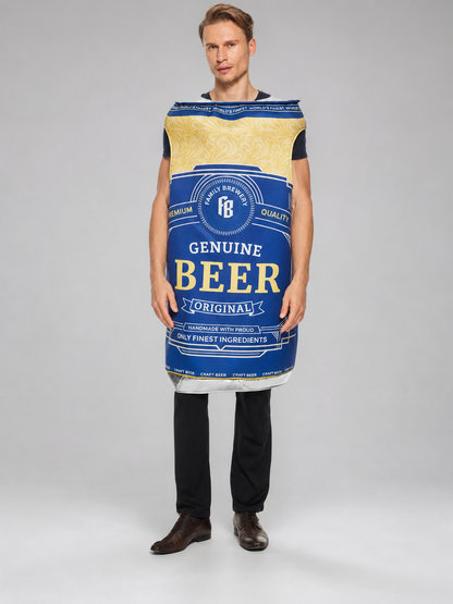 Beer Can Costume for Halloween and Parties on-model view 2