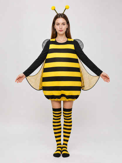 Bee Costume with Wings and Antennae