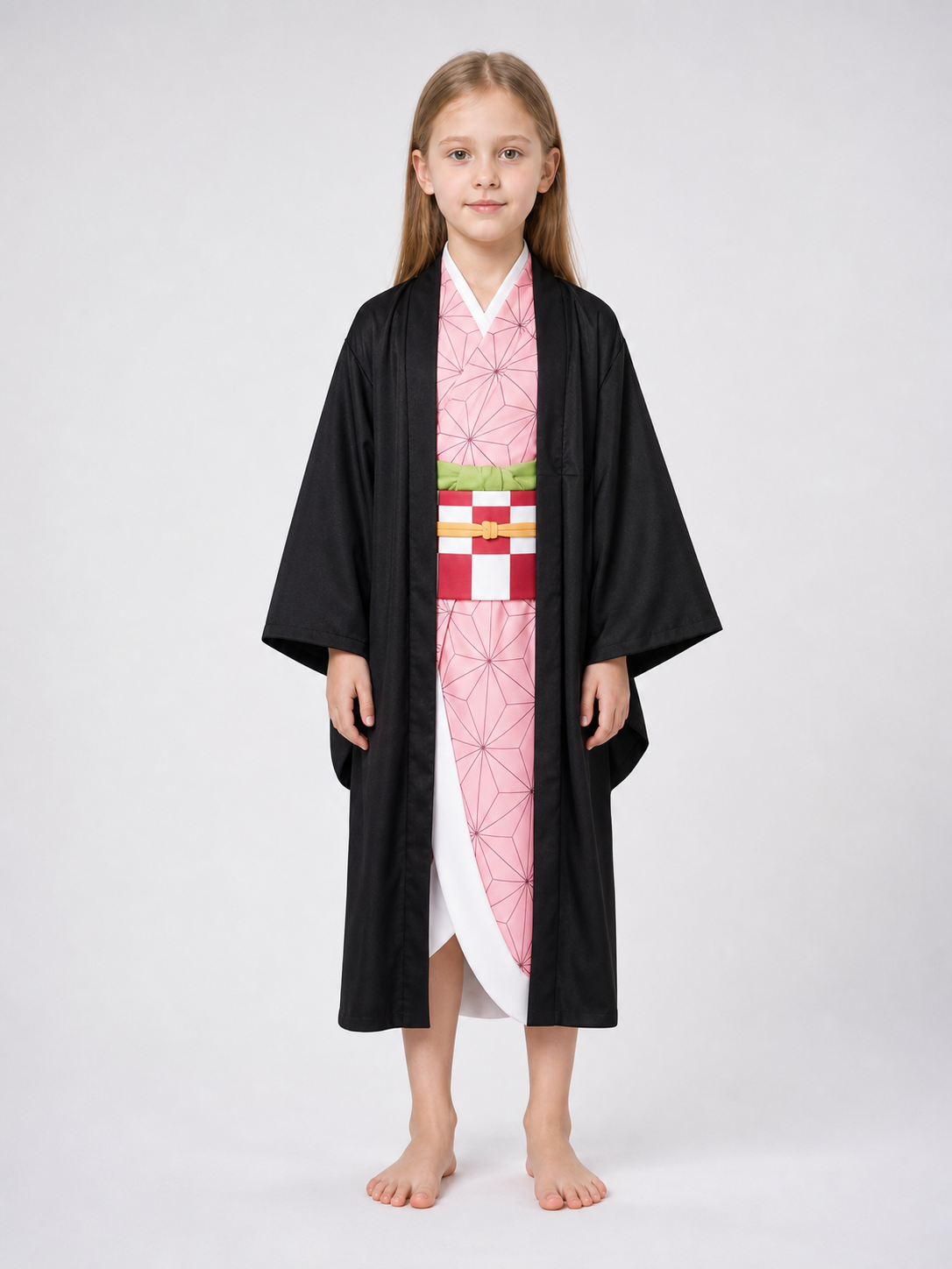 Japanese-Style Costume: Kimono, Cape, and Obi Belt