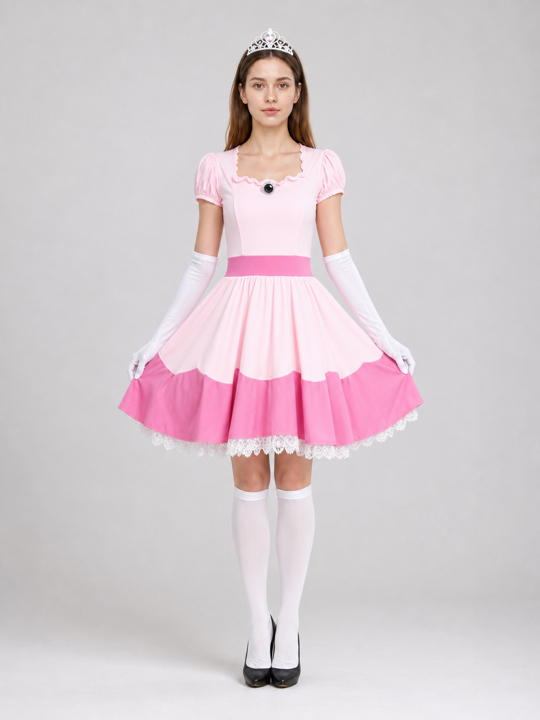 Princess Costume with Dress and Crown