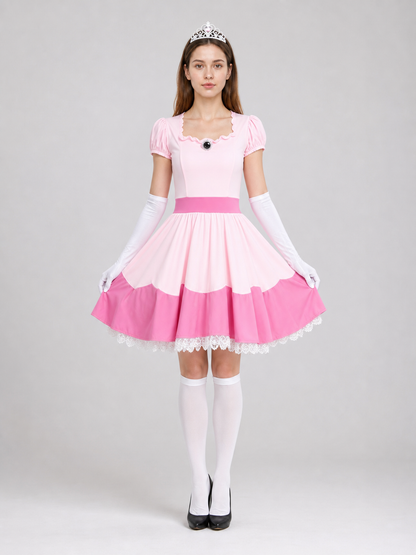 Princess Costume with Dress and Crown