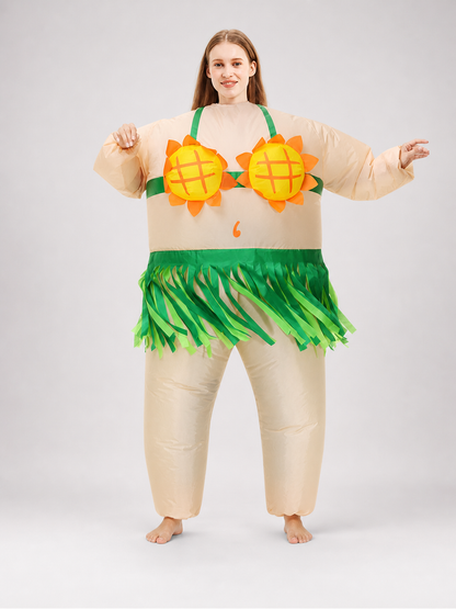 Inflatable Sunflower Costume with Fan