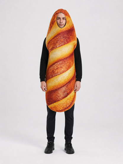 Bread Costume with Hood for a Themed Party
