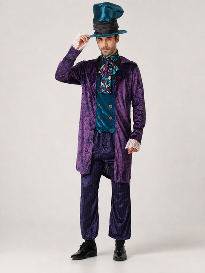 Theatrical Costume with Top Hat, Purple Ensemble