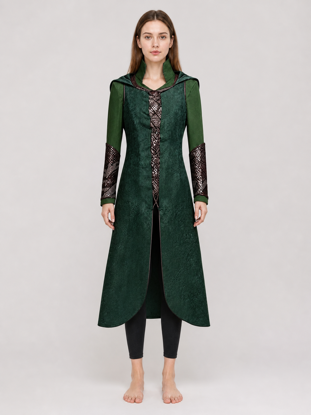 Tariel Cosplay Coat with Hood and Decoration